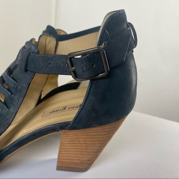 Paul Green | Christy Black Caged‎ Strappy Sandal Heel - Picture 5 of 16